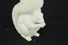 Load image into Gallery viewer, Department 56 Easter 2001 White Flocked Squirrel Figurine Spring Decor
