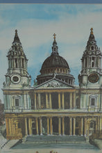 Load image into Gallery viewer, Pair of Framed Bernard Smith London Landmark Prints St Pauls Cathedral Westminster Abbey