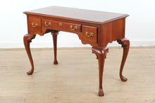 Load image into Gallery viewer, St. Timothy Classics Solid Cherry Queen Anne Writing Desk Console Table