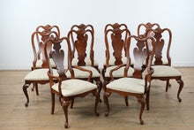 Load image into Gallery viewer, Set of 10 Stanley Solid Cherry Queen Anne Chairs
