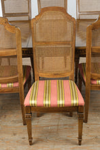 Load image into Gallery viewer, Stanley Furniture Oval Dining Table Set with 8 Cane Back Chairs