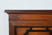 Load image into Gallery viewer, Stanley Furniture King Size Bed with Chinoiserie Style Headboard and Metal Frame
