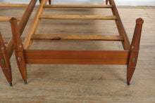 Load image into Gallery viewer, Pair of Statton Solid Cherry Quarter Tester Single Beds