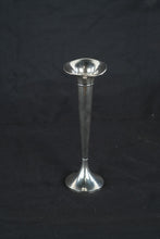 Load image into Gallery viewer, Sterling Silver Trumpet Bud Vase 9 Inch Weighted Reinforced Floral Vase