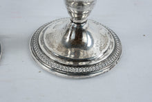 Load image into Gallery viewer, Wm Rogers Mfg Co Sterling Silver Weighted Candlesticks Pair 5A Vintage