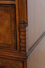 Load image into Gallery viewer, Sterling Ashmore Burled Wood Inlaid Secretary Highboy Chest