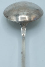 Load image into Gallery viewer, Antique Sterling Silver Gravy Ladle Fiddle Handle Hallmarked Serving Spoon