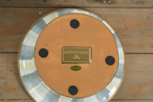 Load image into Gallery viewer, MacKenzie-Childs Sterling Stripe Tabletop Urn – Hand-Painted Ceramic with Gold Accents