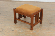 Load image into Gallery viewer, Stickley Mission Collection Arts and Crafts Upholstered Footstool Ottoman