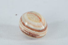 Load image into Gallery viewer, Pair Polished Stone Egg Figurines Chrysocolla Banded Calcite Decorative Eggs