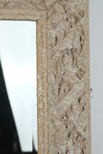 Load image into Gallery viewer, Rustic Faux-Stone Leaf Pattern Wall Mirror – 26.5" x 38.5"