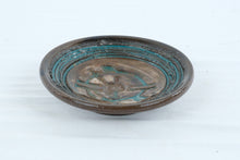 Load image into Gallery viewer, Ildfast Danish Studio Pottery Bowl Brown Turquoise Ceramic Dish 5 Inch