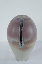 Load image into Gallery viewer, Signed Studio Pottery Vase Crystalline Drip Glaze Ceramic Art Vase 12 Inch