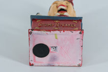 Load image into Gallery viewer, Cast Iron “Stump Speaker” Mechanical Bank – 10” Tall Collectible