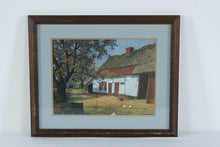 Load image into Gallery viewer, Edmund Sullivan Cottage Vintage Irish Farmhouse Landscape Framed Print