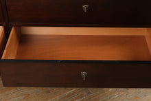 Load image into Gallery viewer, Sumter Furniture Dark Cherry Triple Dresser with Felt Lined Drawers