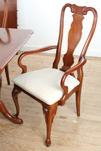 Load image into Gallery viewer, Sumter Cabinet Co Solid Cherry Double Pedestal Dining Table with 6 Chairs and Leaves
