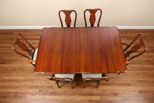 Load image into Gallery viewer, Sumter Cabinet Co Solid Cherry Double Pedestal Dining Table with 6 Chairs and Leaves