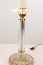 Load image into Gallery viewer, Sunrise Glass Lamp with Brass Base