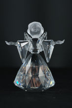 Load image into Gallery viewer, Swarovski Crystal Angel Figurine – Article #194761, Faceted Clear Crystal with Frosted Face (3.5")