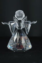 Load image into Gallery viewer, Swarovski Crystal Angel Figurine – Article #194761, Faceted Clear Crystal with Frosted Face (3.5")
