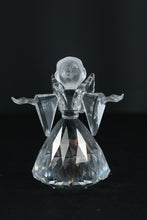 Load image into Gallery viewer, Swarovski Crystal Angel Figurine – Article #194761, Faceted Clear Crystal with Frosted Face (3.5")
