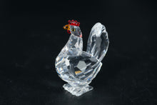 Load image into Gallery viewer, Swarovski Crystal Hen Figurine with Box – Retired Farmyard Friends Series,