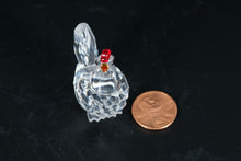 Load image into Gallery viewer, Swarovski Crystal Hen Figurine with Box – Retired Farmyard Friends Series,