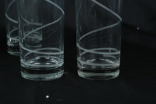 Load image into Gallery viewer, Mikasa “Cheers” Spiral Etched Highball Tumblers, Set of Six