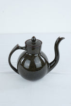 Load image into Gallery viewer, Takashi Ichihara Wave Stoneware Teapot Golden Brown Glaze Studio Pottery