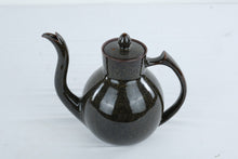 Load image into Gallery viewer, Takashi Ichihara Wave Stoneware Teapot Golden Brown Glaze Studio Pottery