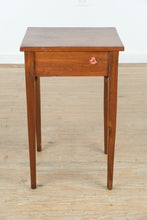 Load image into Gallery viewer, Tall Farmhouse Side Table with Drawer