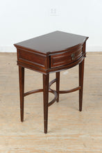 Load image into Gallery viewer, Bombay Furniture Mahogany Demilune Nightstand Side Table