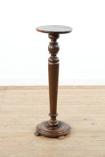 Load image into Gallery viewer, Vintage Mahogany Pedestal Plant Stand Side Table
