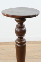 Load image into Gallery viewer, Vintage Mahogany Pedestal Plant Stand Side Table