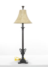 Load image into Gallery viewer, Tall Rubbed Bronze Lamp with Urn Base