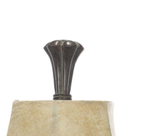 Load image into Gallery viewer, Tall Rubbed Bronze Lamp with Urn Base