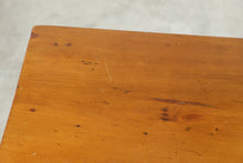Load image into Gallery viewer, Tall Antique Pine One Drawer Side Table with Turned Legs