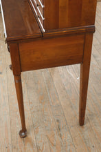 Load image into Gallery viewer, Pennsylvania House Solid Cherry Tambour Secretary Desk with Flip Top Writing Surface