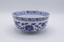 Load image into Gallery viewer, Pier 1 Tang Blue White Porcelain Serving Bowl 7 Inch Hand Painted
