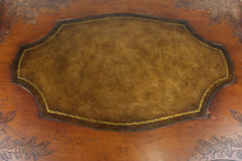 Load image into Gallery viewer, Sanford Furniture Mahogany Tassel Table with Leather Inlay Top