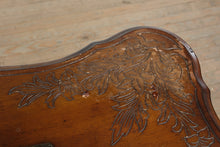 Load image into Gallery viewer, Sanford Furniture Mahogany Tassel Table with Leather Inlay Top