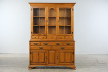 Load image into Gallery viewer, Vintage Taylor-Jamestown Solid Maple China Cabinet and Buffet Hutch