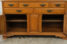 Load image into Gallery viewer, Vintage Taylor-Jamestown Solid Maple China Cabinet and Buffet Hutch