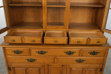 Load image into Gallery viewer, Vintage Taylor-Jamestown Solid Maple China Cabinet and Buffet Hutch