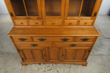 Load image into Gallery viewer, Vintage Taylor-Jamestown Solid Maple China Cabinet and Buffet Hutch