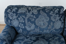 Load image into Gallery viewer, Taylor King Custom Upholstered Sofa – Blue Floral Pattern