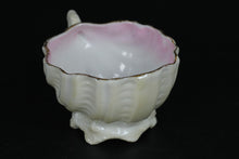 Load image into Gallery viewer, Antique German Shell-Shaped Porcelain Tea Cup – Pink Luster Interior
