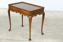 Load image into Gallery viewer, Kittinger Solid Cherry Tea Table with Dual Pull-Out Shelves