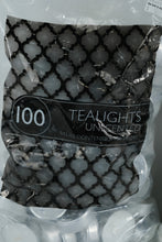 Load image into Gallery viewer, Lot of 200 Unscented Tealight Candles (2 Packs of 100) – Clean-Burning, Long-Lasting, New in Bags